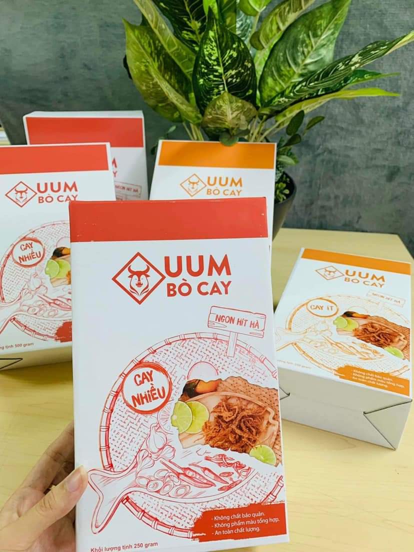 Bò khô uum bò cay ngon và lành - không chất bảo quản, không phẩm màu tổng hợp