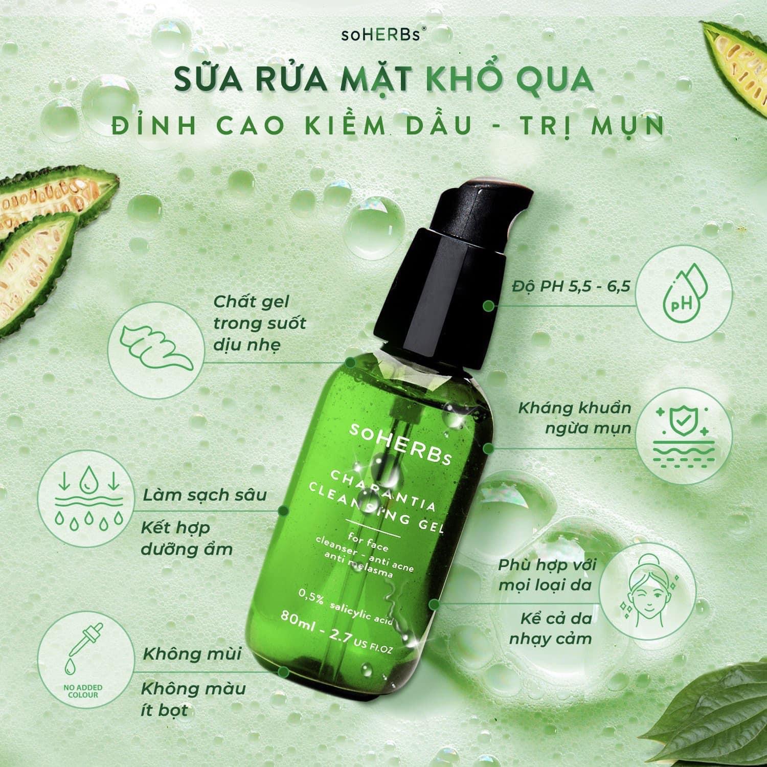 Sữa Rửa Mặt Khổ Qua soHERBs