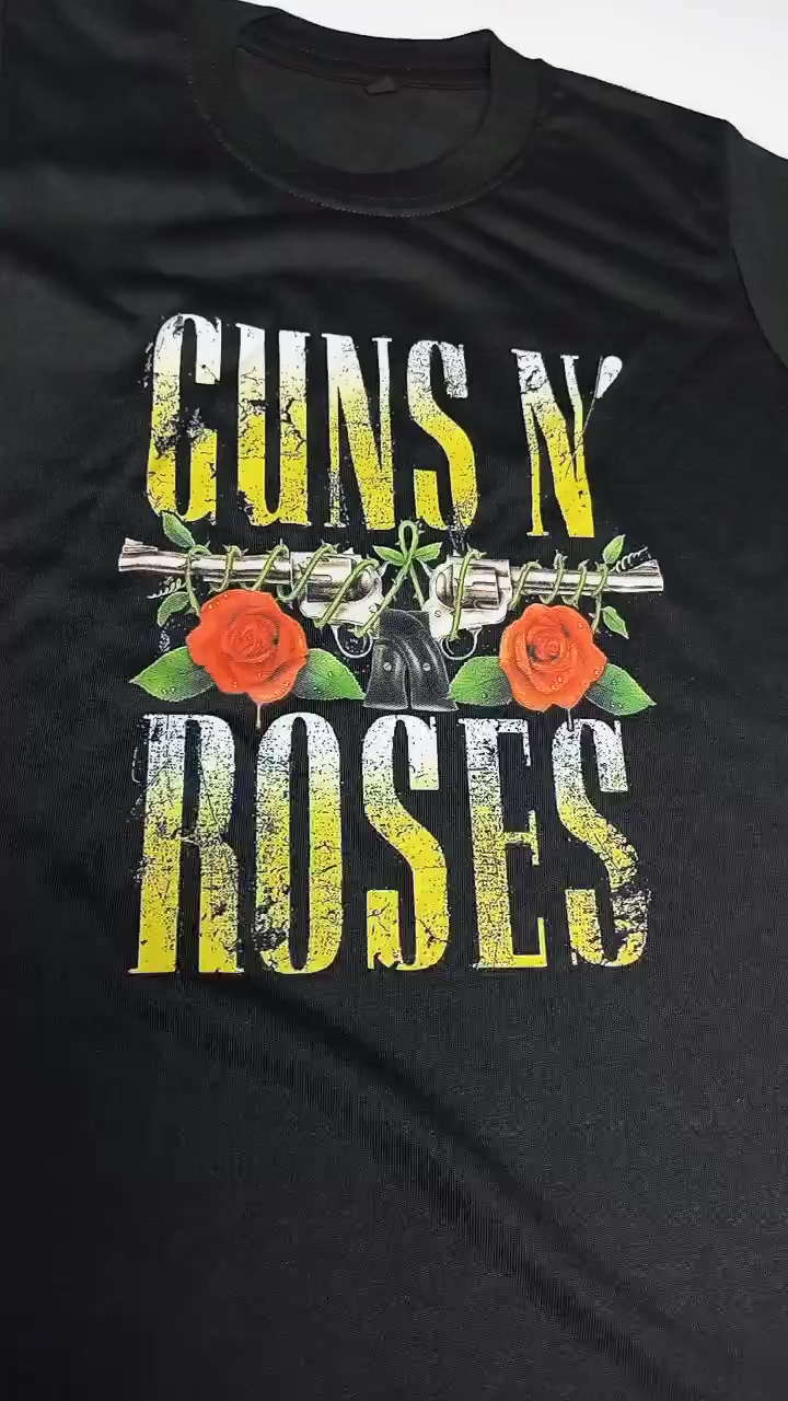 ( Kaos Anak ) Monstahopkids Kaos Anak Laki-Laki Perempuan Motif BAND MUSIK GUNS N ROSES Bahan 24s