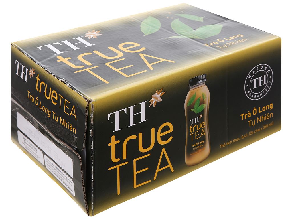 Thùng 24 chai trà ô long tự nhiên TH True Tea 350ml