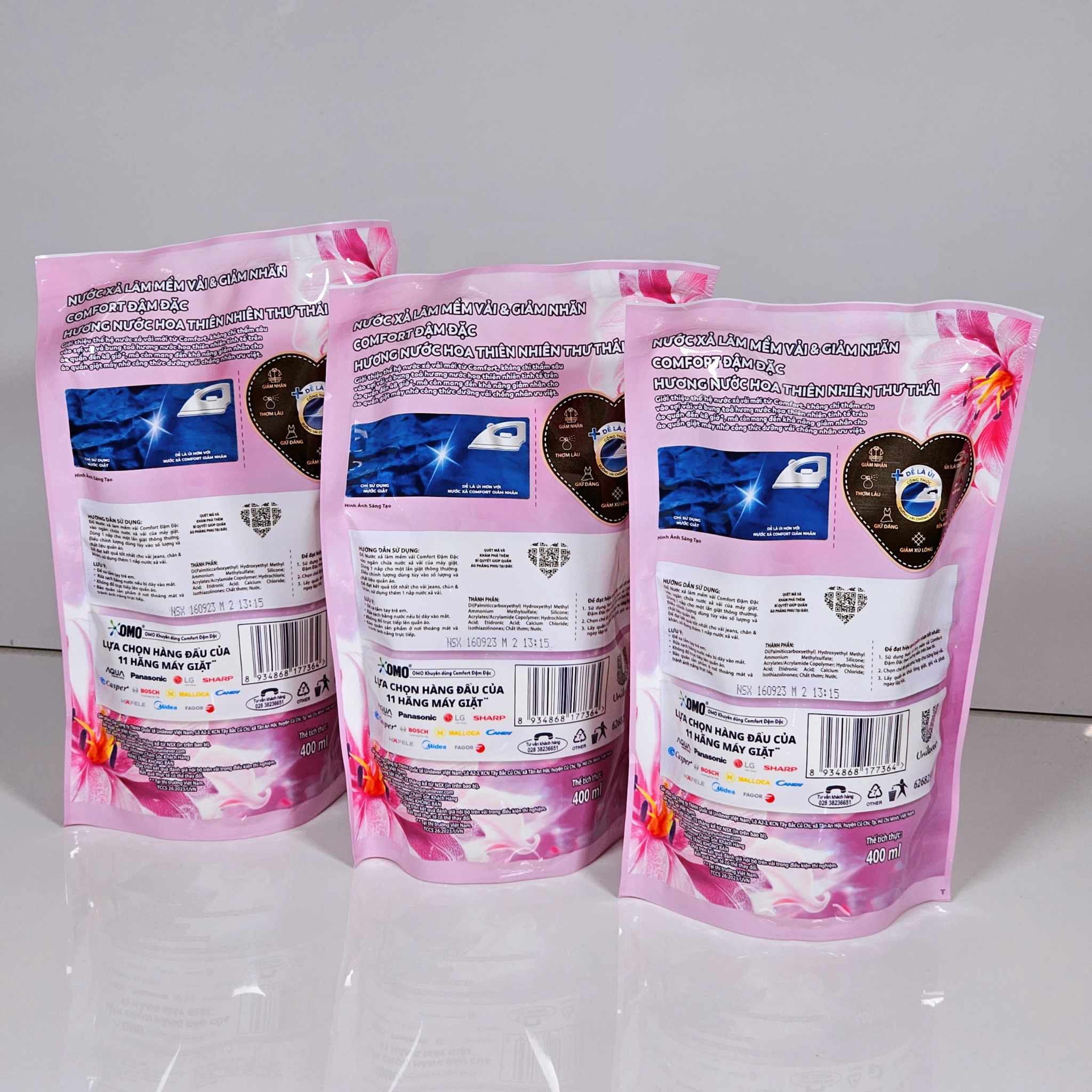 Combo 5 bịch nước xả comfort túi thiên nhiên