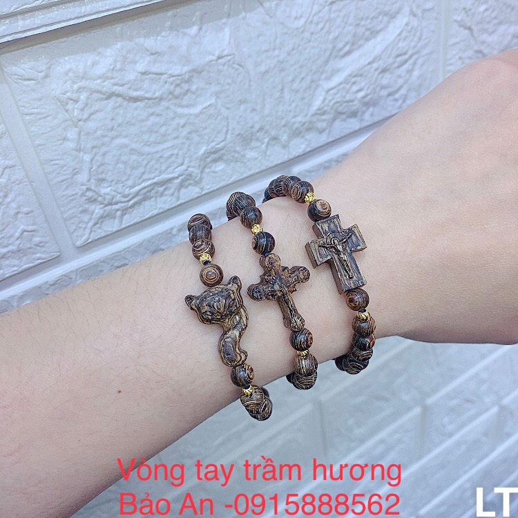 Vòng trầm mặt hồ ly , mặt thánh giá