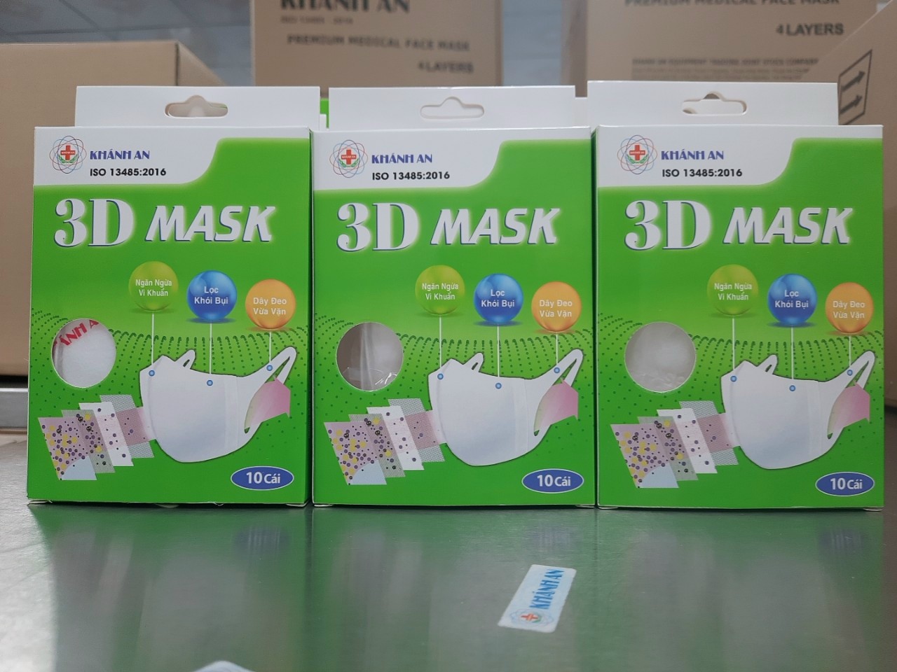 Khẩu trang 3d mask 4 lớp khánh an