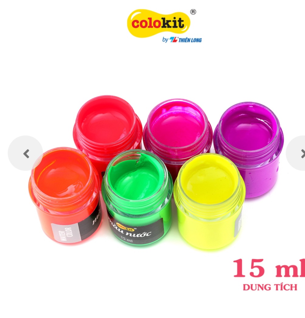 Bộ 6 màu nước Neon Colokit WaCo_C011(1 hộp)