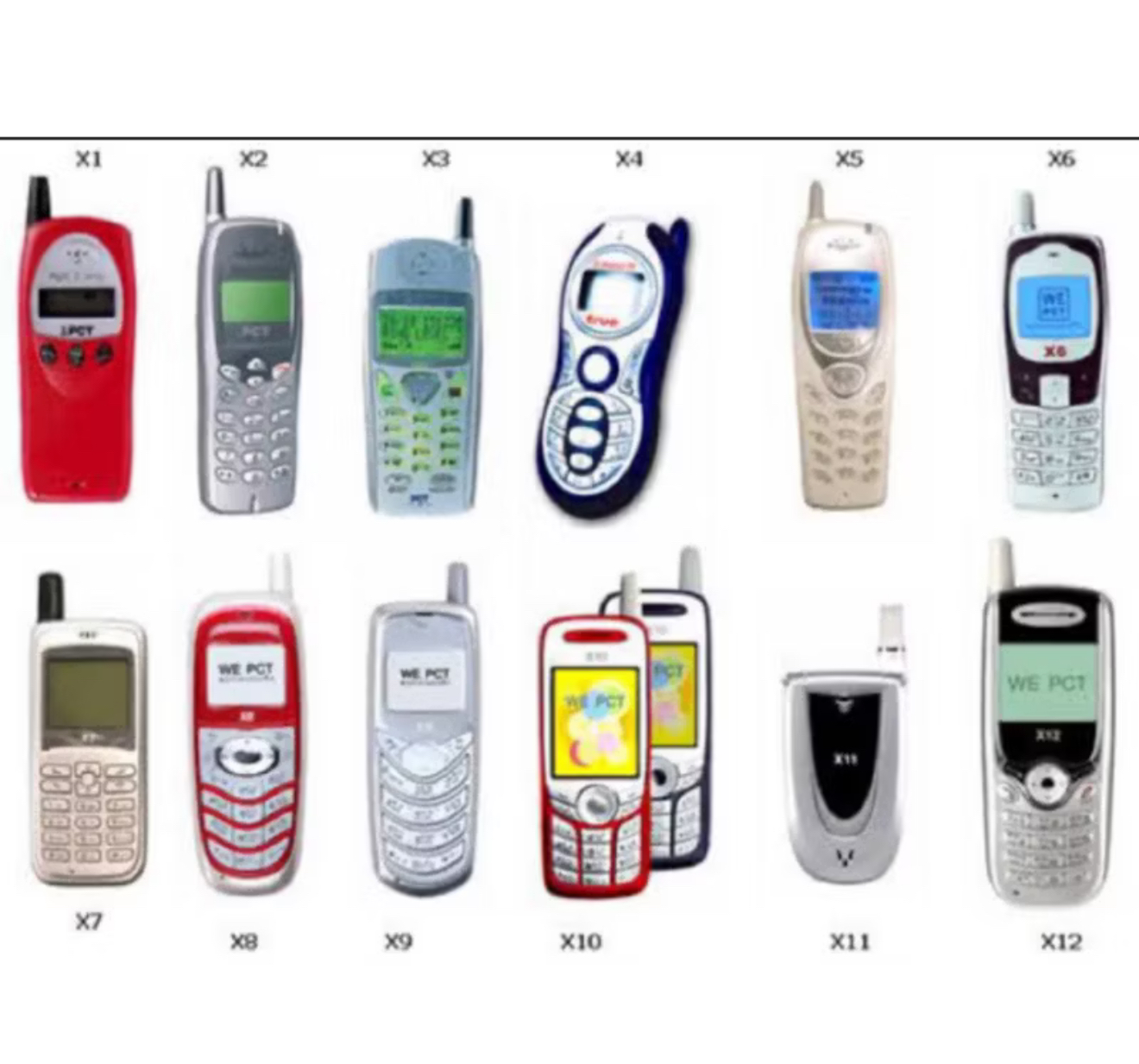 โทรศัพท์มือถือ PCT รวมหลายรุ่นยอดฮิต ราคา 950 บาท*ส่งฟรี