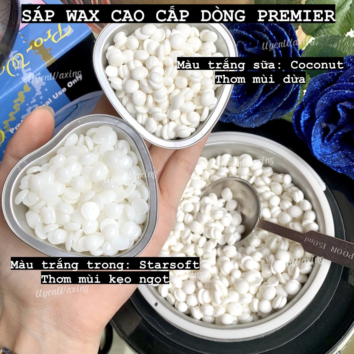 100g sáp dừa cao cấp siêu bám lông dòng premier nhập khẩu úc