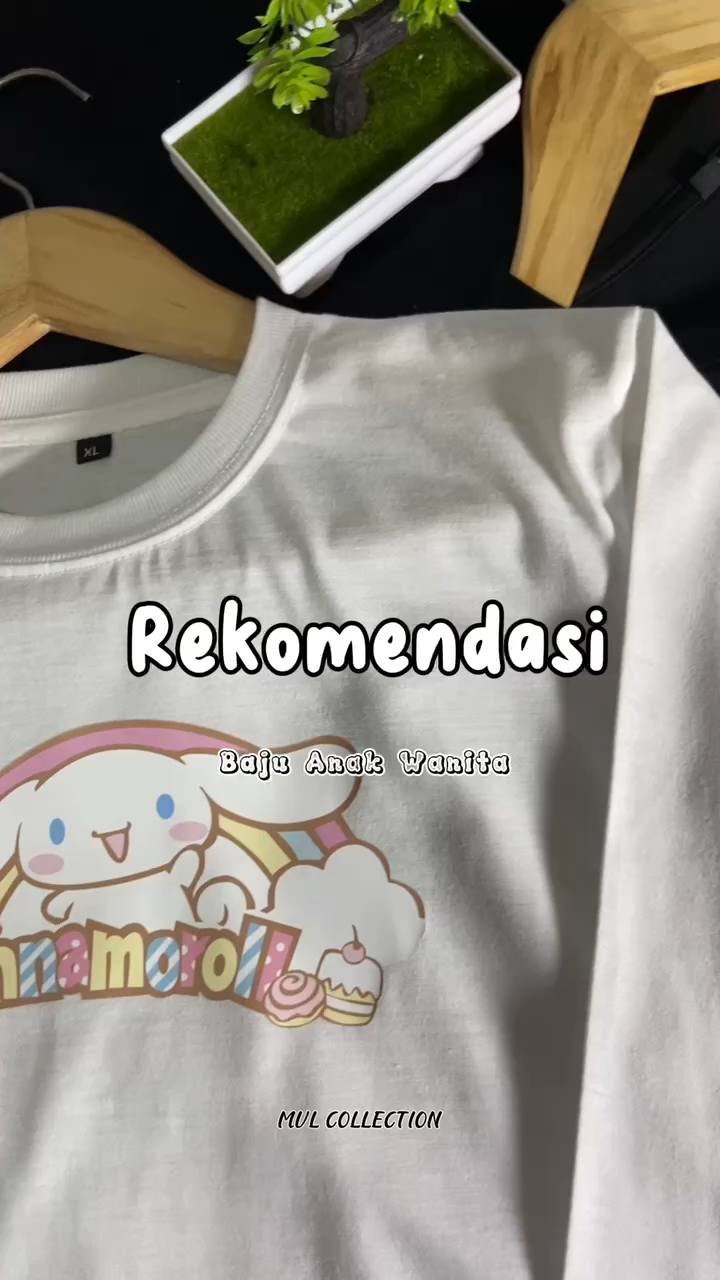 KAOS ATASAN ANAK ANAK LAKI LAKI DAN PEREMPUAN UNISEX CINNAMOROLL LENGAN PENDEK IDEAL USIA 2-12 TAHUN CEWEK COWOK PAKAIAN ANAK ANAK OBLONG ANAK SABLON DIGITAL