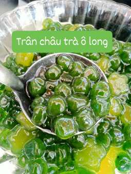 Trân châu trà olong nhà làm dùng trong chè trà sữa