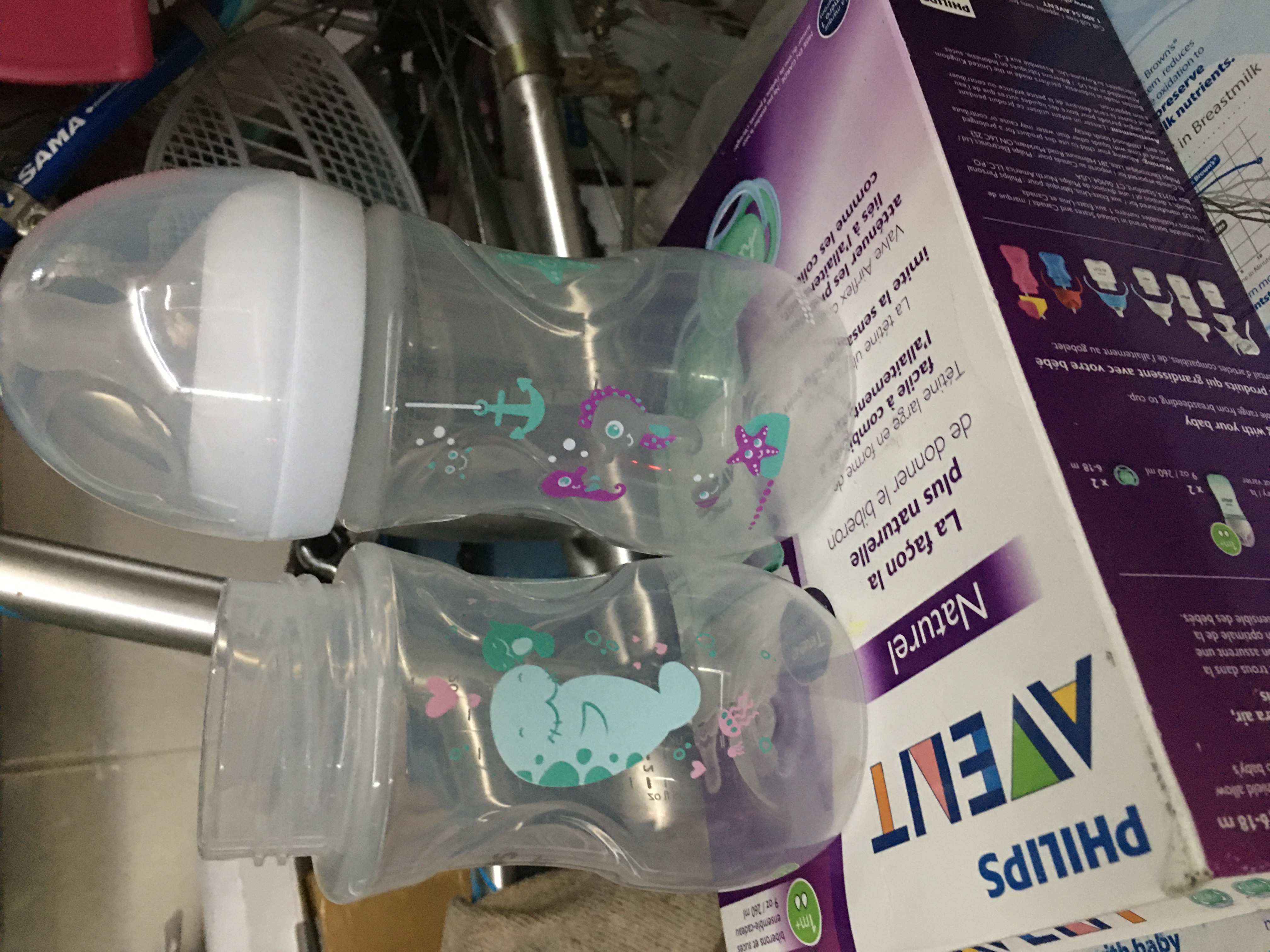 Thân bình sữa avent hoạ tiết hải ly 260ml