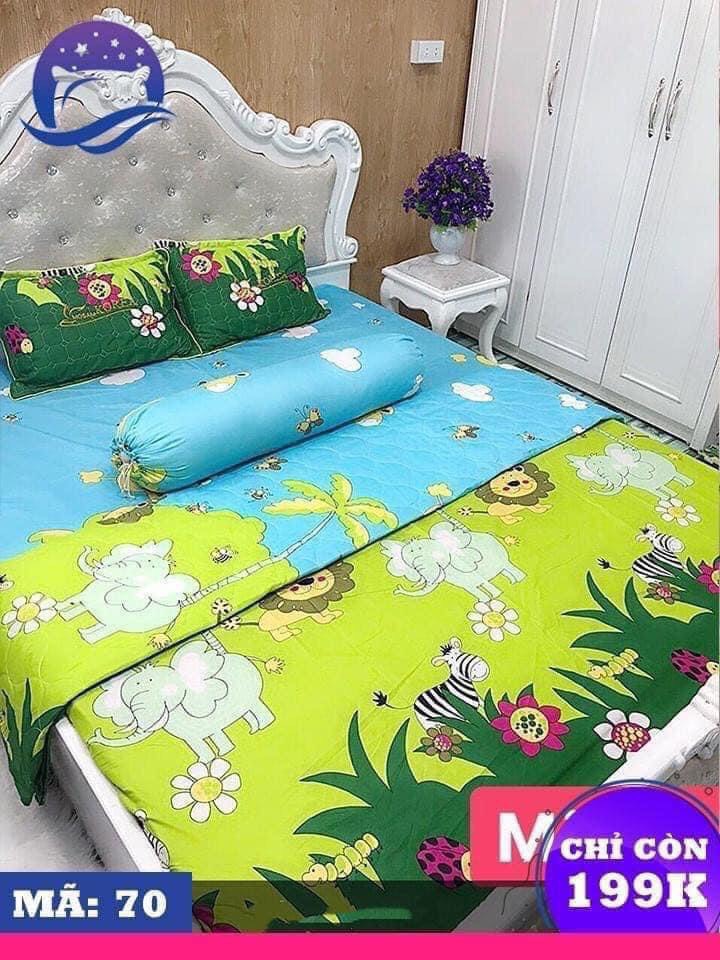 99k set 4 món 
drap + vỏ gối đầu + vỏ ôm