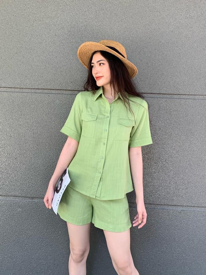 Set sơ mi vải Linen