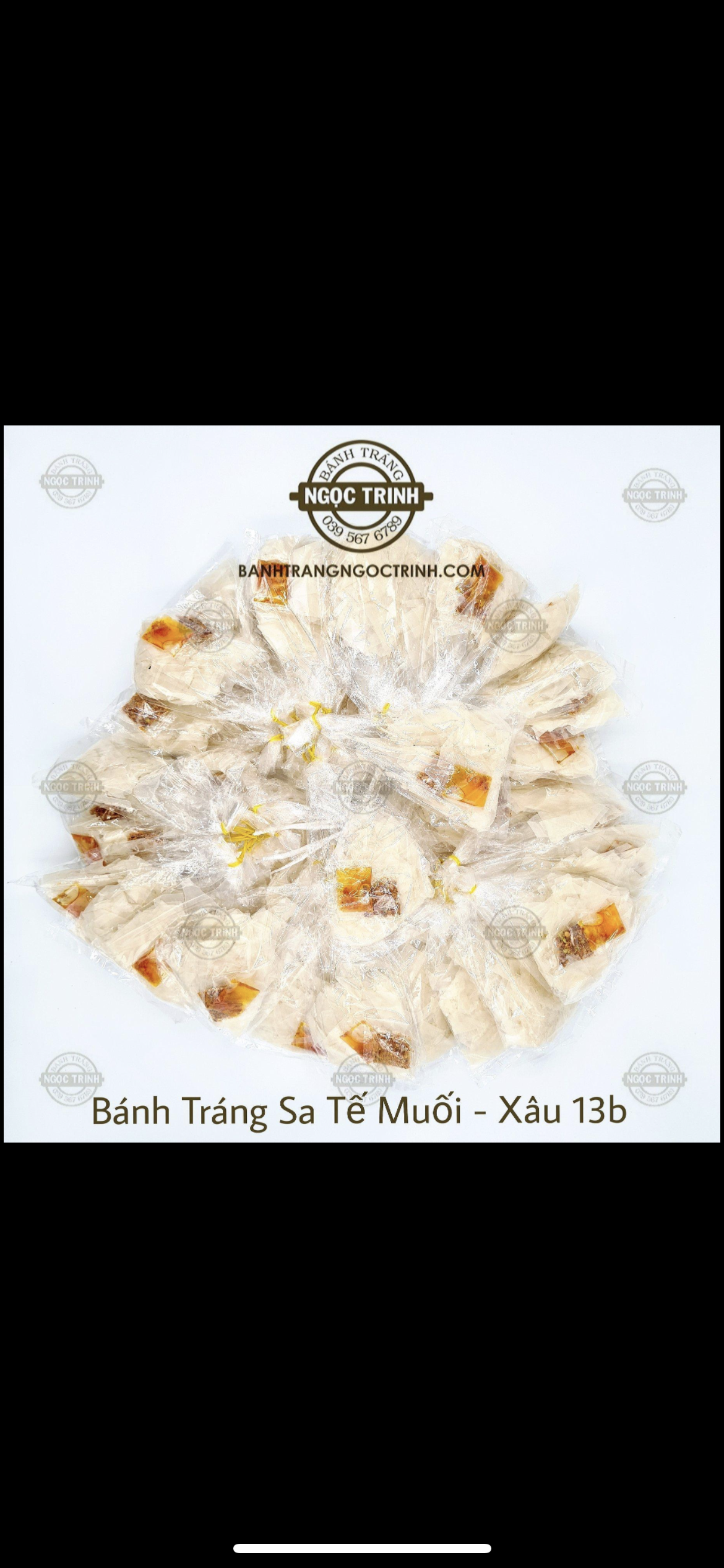 Bánh tráng sa tế muối xâu 13 bịch