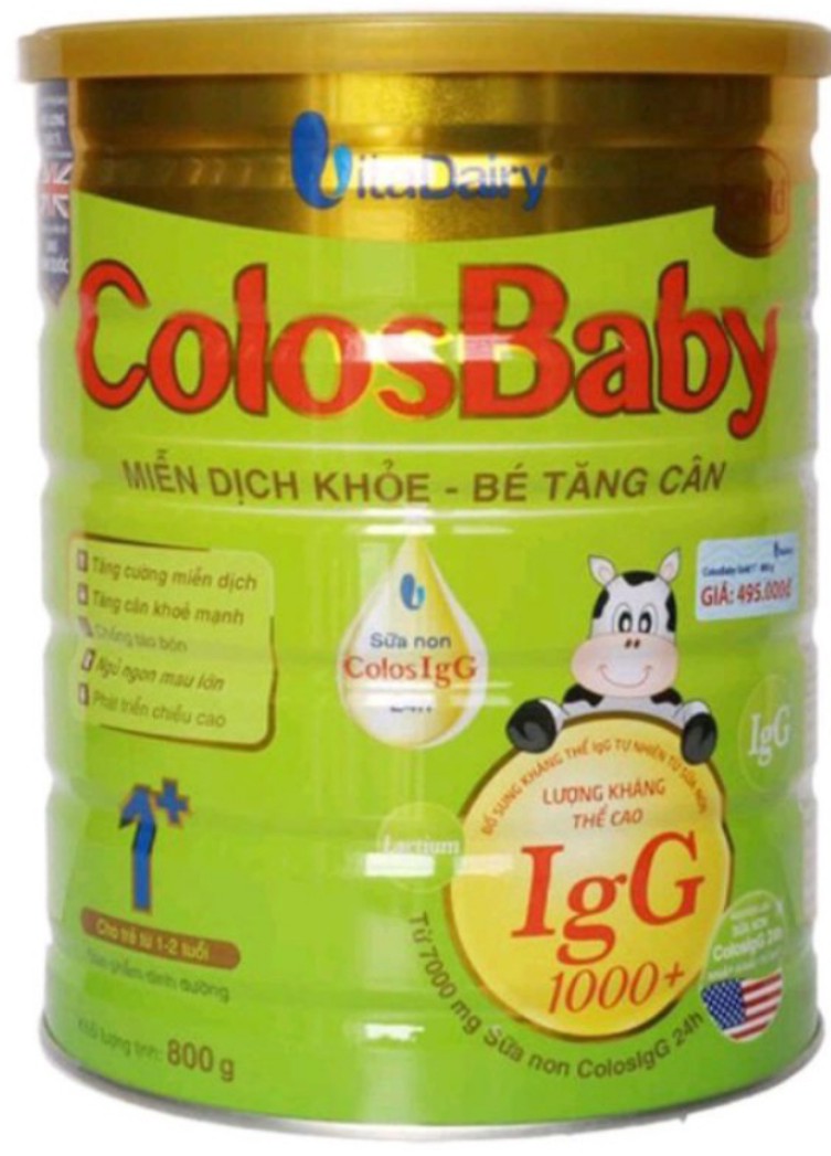 Sữa bột Colosbaby Gold 1+ 800g  Date mới - Có mã QR tích điểm