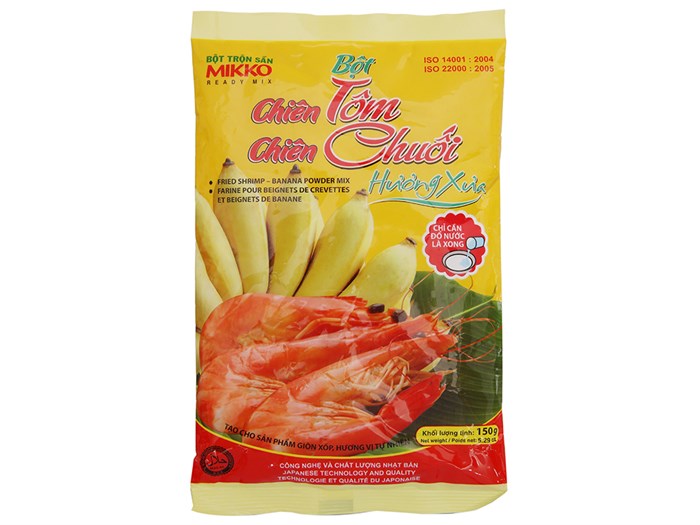Bột chiên tôm chiên chuối Hương Xưa Mikko gói 150g