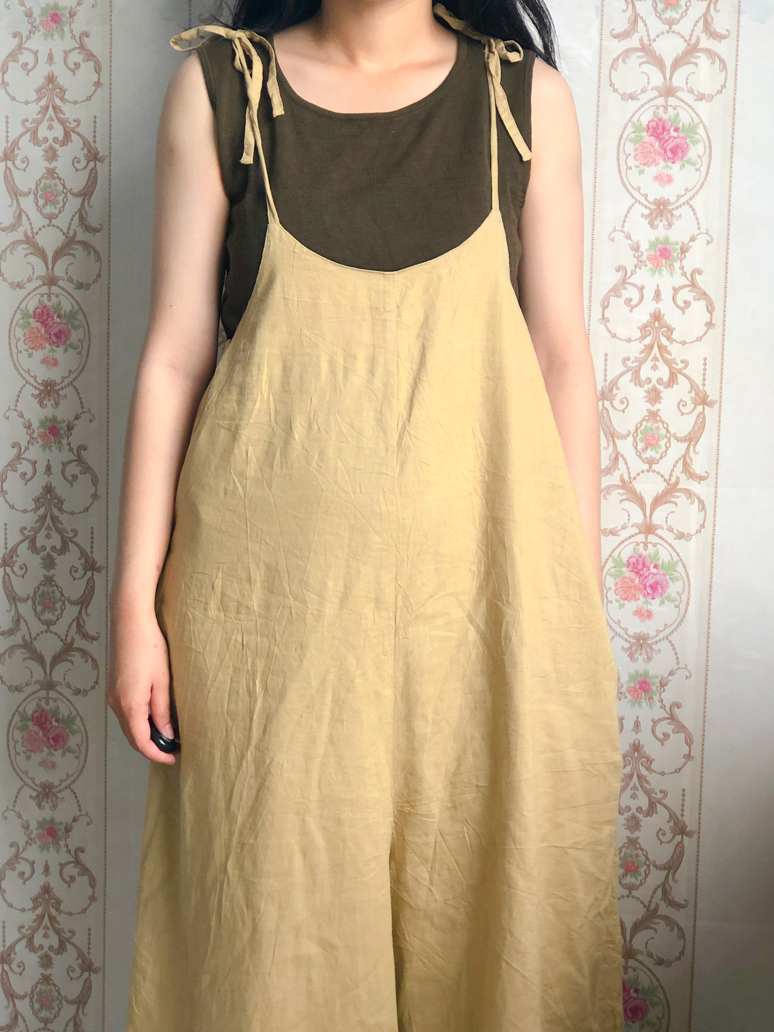 Yếm quần linen 2hand