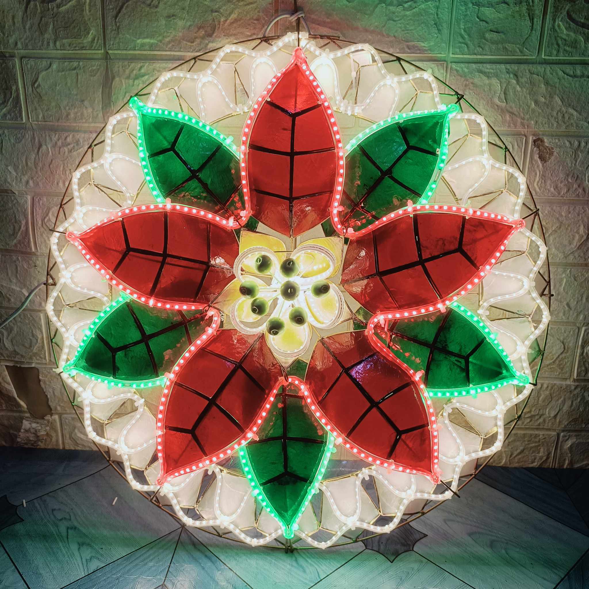 Product photo of Capiz Poinsettia Parol, 20 in from its Lazada listing