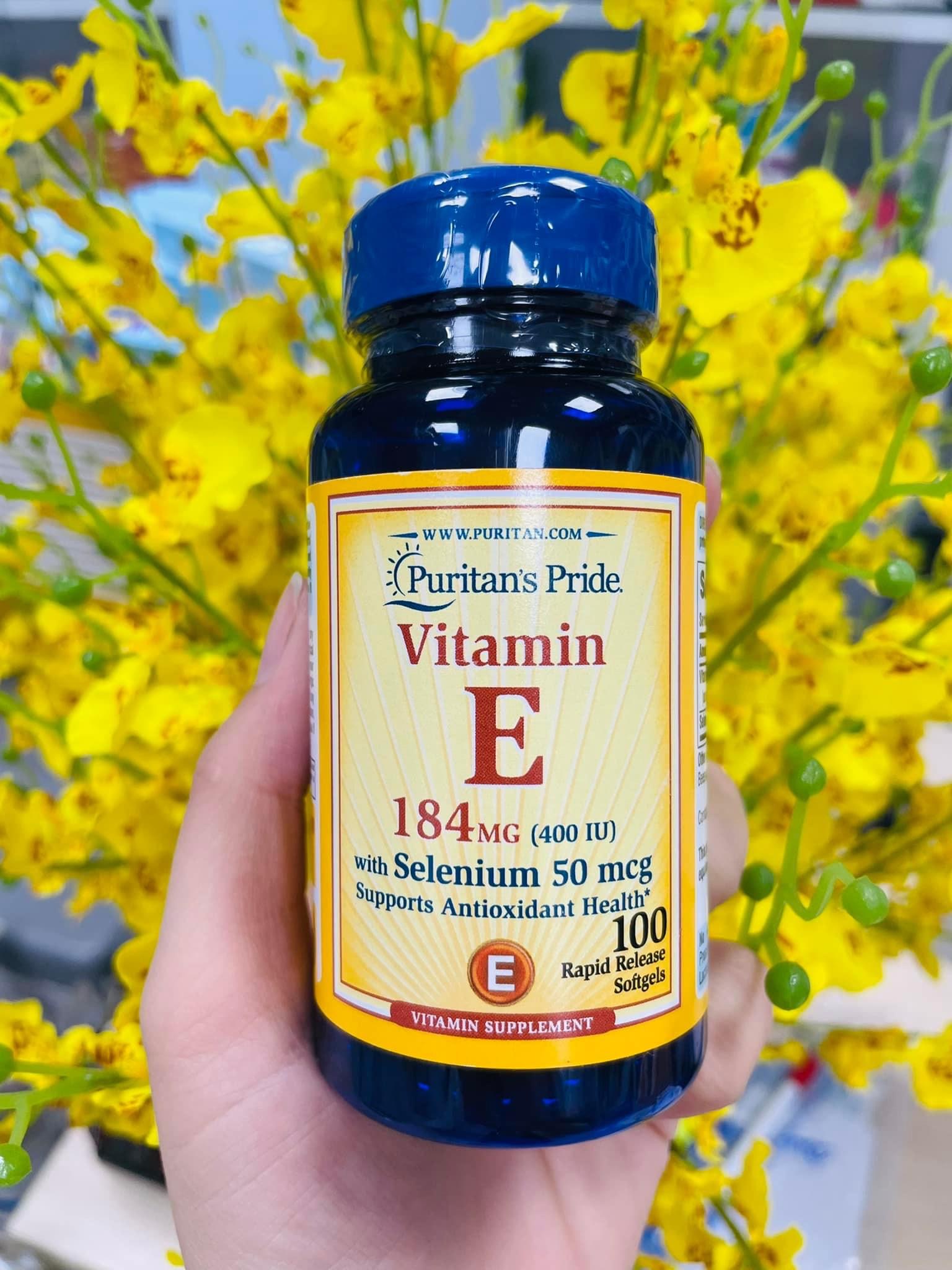 Vitamin E 184mg 400 IU with Selenium 50mcg