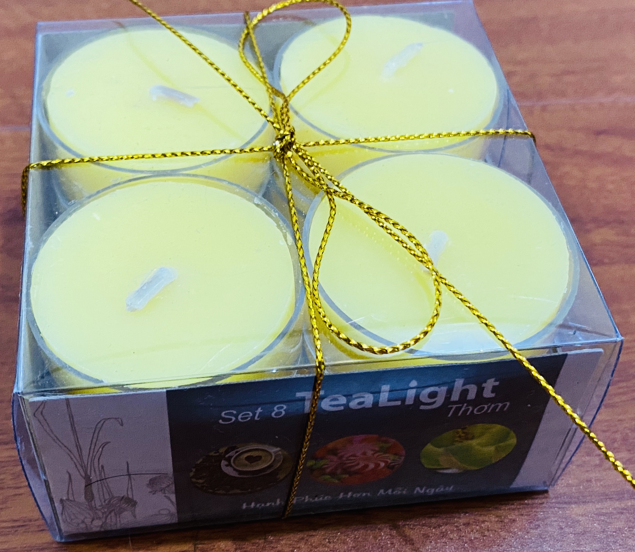 Set 8 nến tealight thơm sả chanh NQM