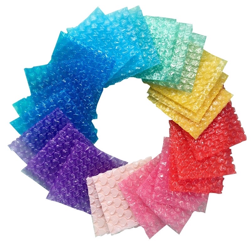 Túi đóng gói bong bóng chống sốc trái tim size 15*10 dùng để gói card, ảnh thần tượng