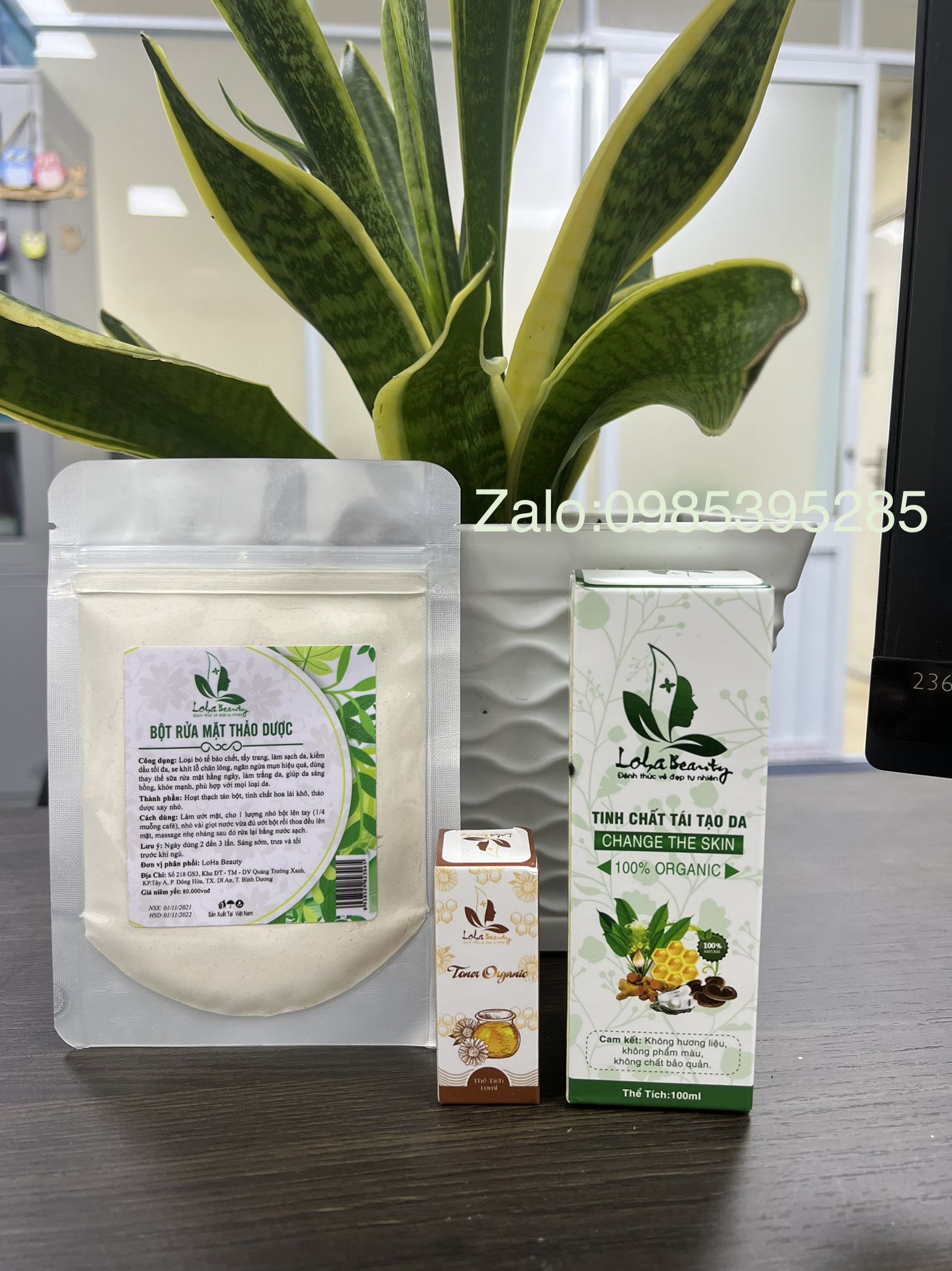 Combo Tinh chất tái tạo da loha 100ml