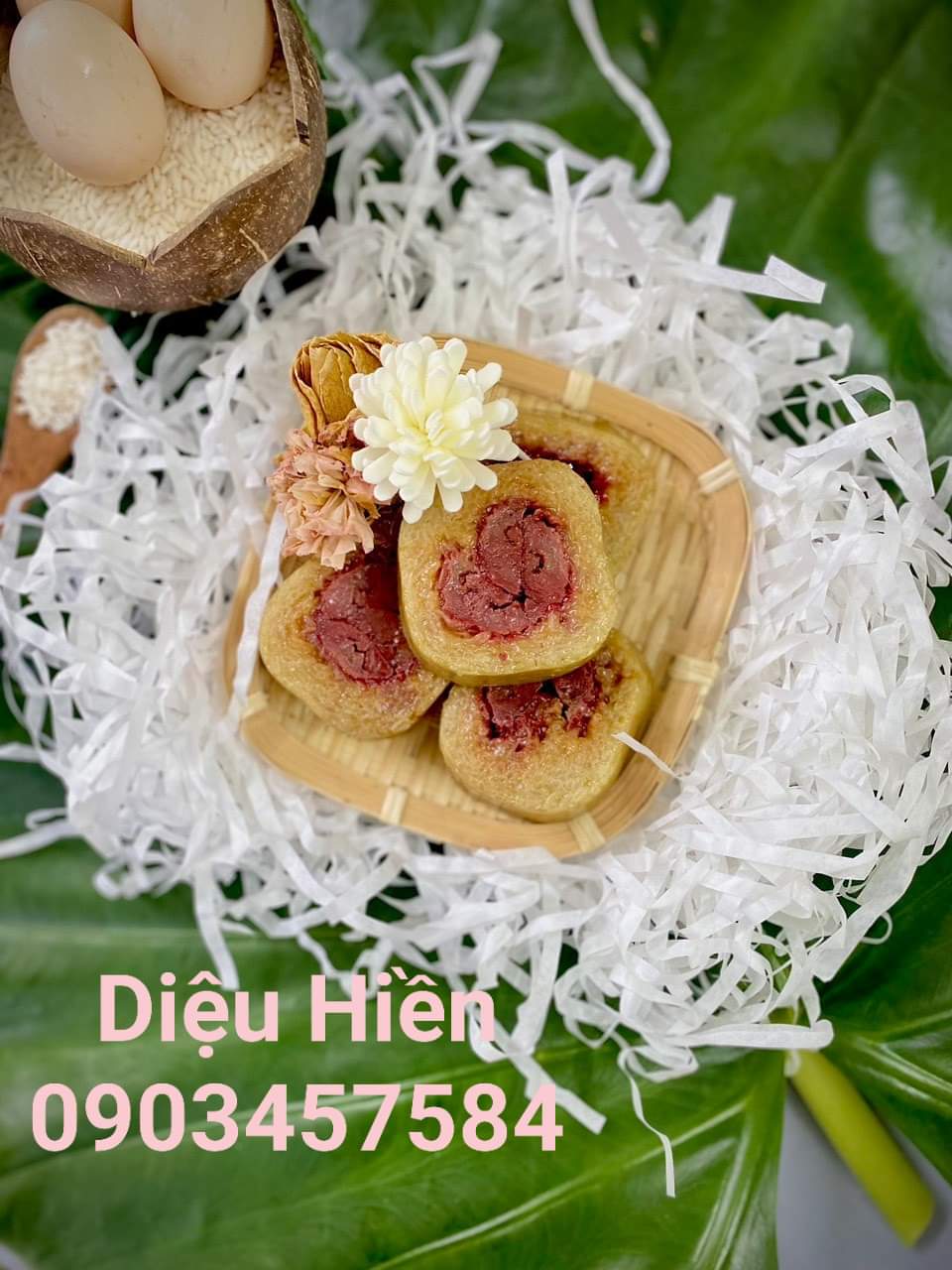 Bánh tét miền tây_nhân chuối~500gr