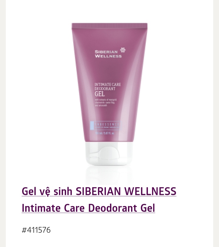 Gel vệ sinh Siberian Wellness Intimate Care Deodorant Gel