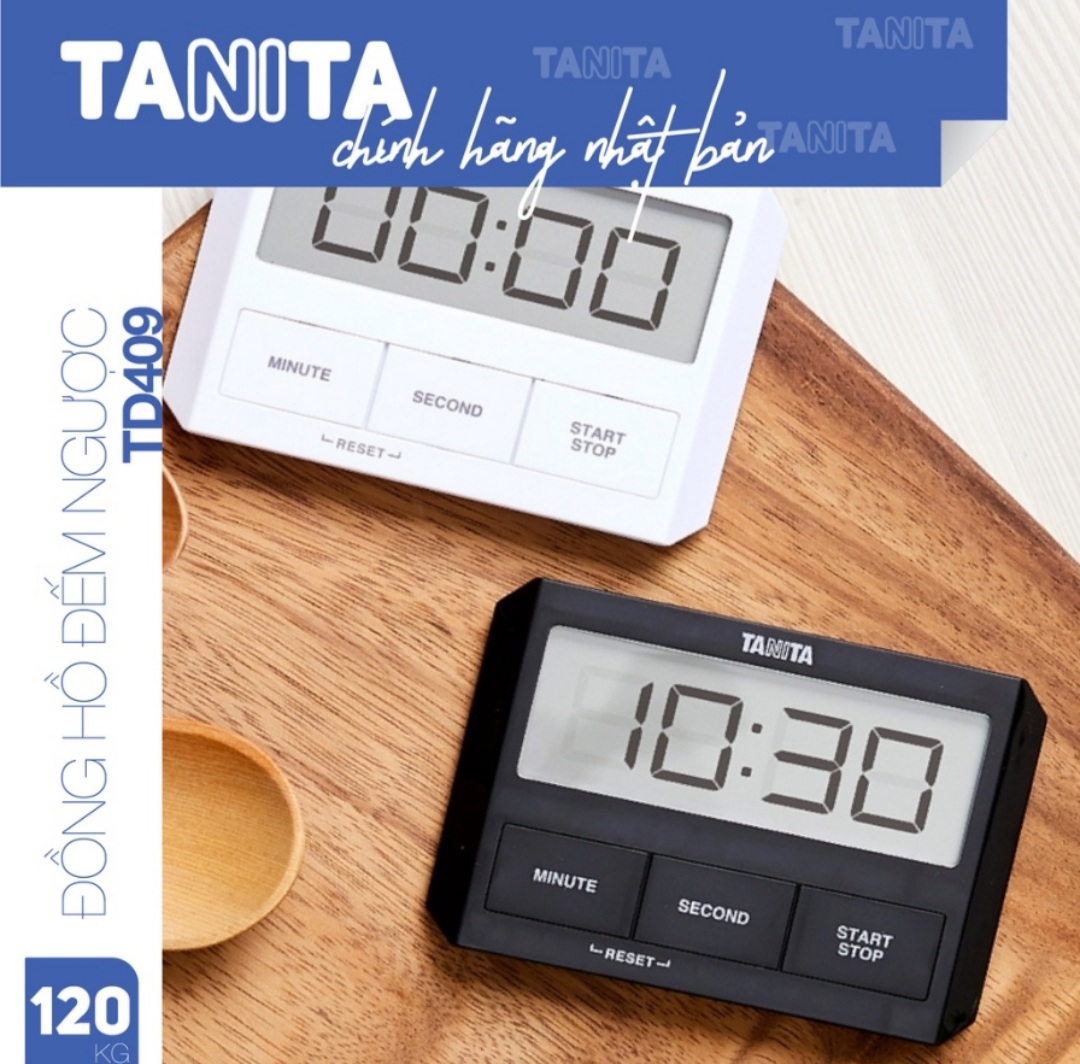 Đồng hồ đếm ngược thời gian Tanita TD409, TD-409 dùng trong phòng thí nghiệm nhà bếp pha chế...