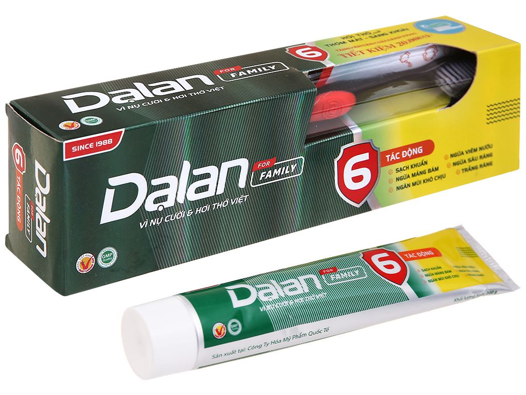 Kem đánh răng dạ lan for family 200g