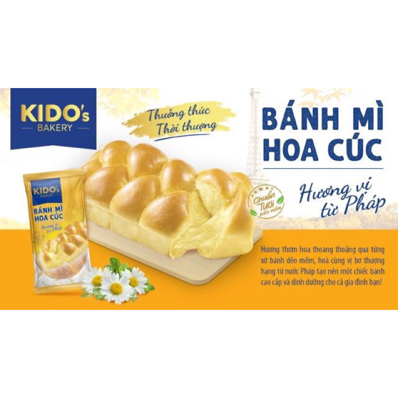 Bánh mì tươi kido Hoa cúc