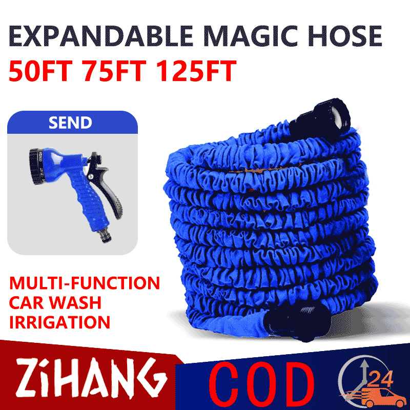  50FT 75FT 125FT Garden Hose Expandable Magic Flexible Water Hose Home 