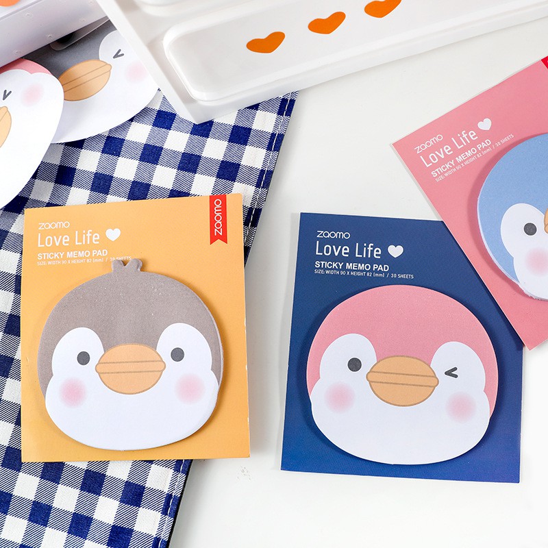 Giấy note - giấy ghi chú hình chim cánh cụt