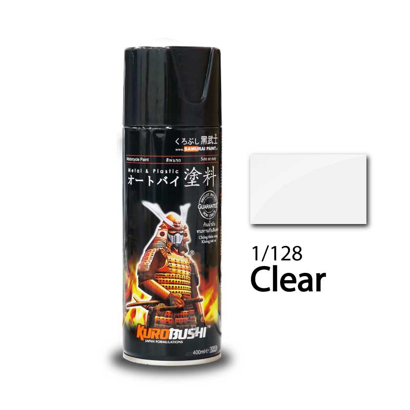 Samurai 128 - sơn xịt sơn xe máy samurai 128 màu trong _ clear