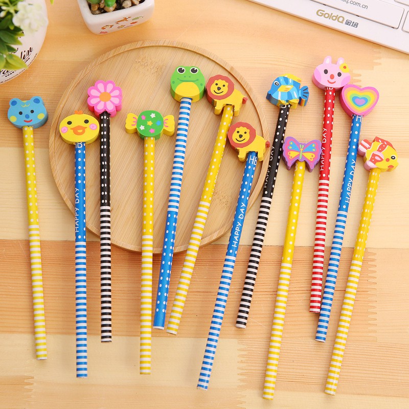 Bút chì chuốt kèm gôm xinh xắn