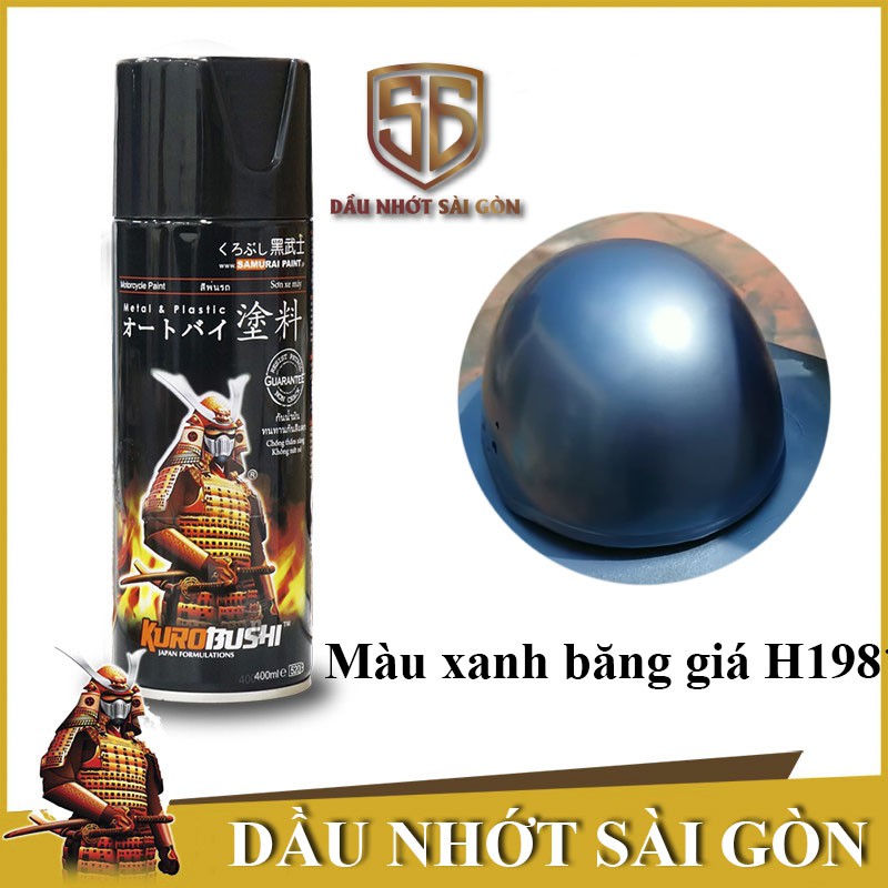 [HCM]SƠN SAMURAI H198 MÀU XANH BĂNG GIÁ - XANH NGỌC ÁNH KIM