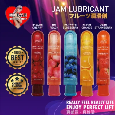 Adult Sexual Body Smooth 80ml Fruity Lubricant Gel Edible Flavor Sex Toy Ready Stock