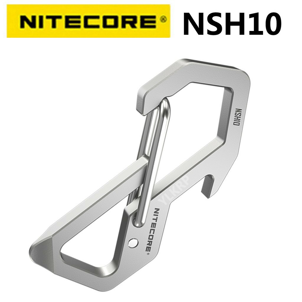 พวงกุญแจ  Nitecore NSH10 Multi-ใช้ไทเทเนียม Snap Hook (พร้อมส่งในไทย)