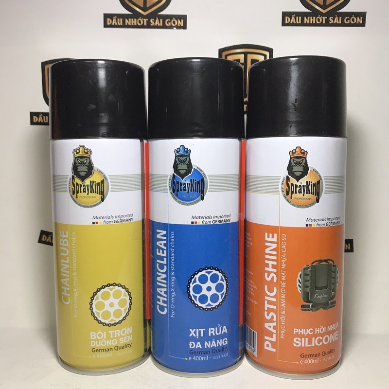 [HCM][FREESHIP] COMBO 3 Chai Dưỡng sên rửa sên nhựa nhám Sprayking 400ml