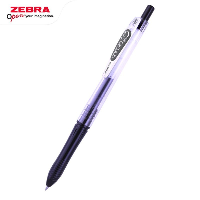BOLPEN KOKORO ZEBRA 0.5 BLACK - HITAM