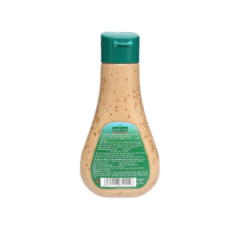 Nước sốt mè rang Gonden Farm 250ml