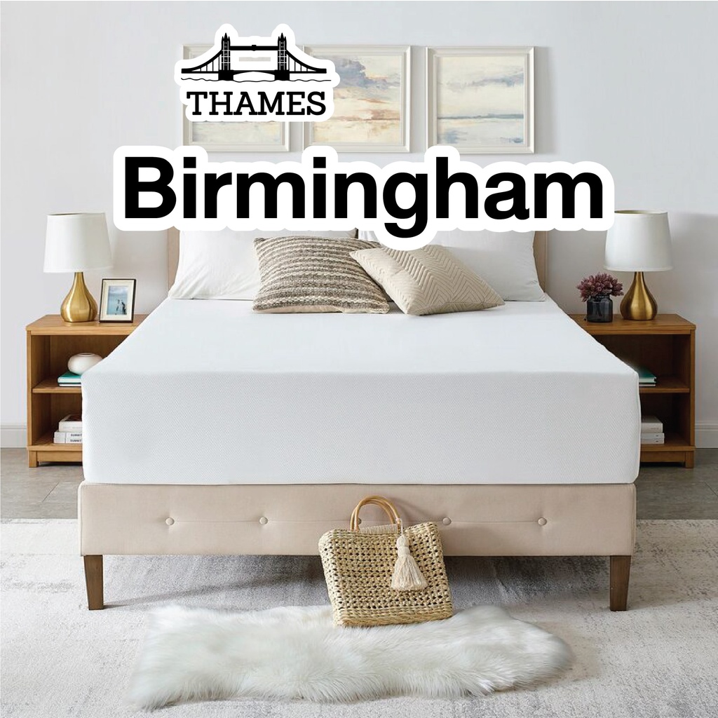 Thames ที่นอนยางพารา Birmingham 5นิ้ว ที่นอน ไร้ขอบ แก้ปวดหลัง นอนสบาย mattress รุ่นประหยัด ที่นอน 3 3.5 5 6 ฟุต ราคา 1,499 บาท*ส่งฟรี