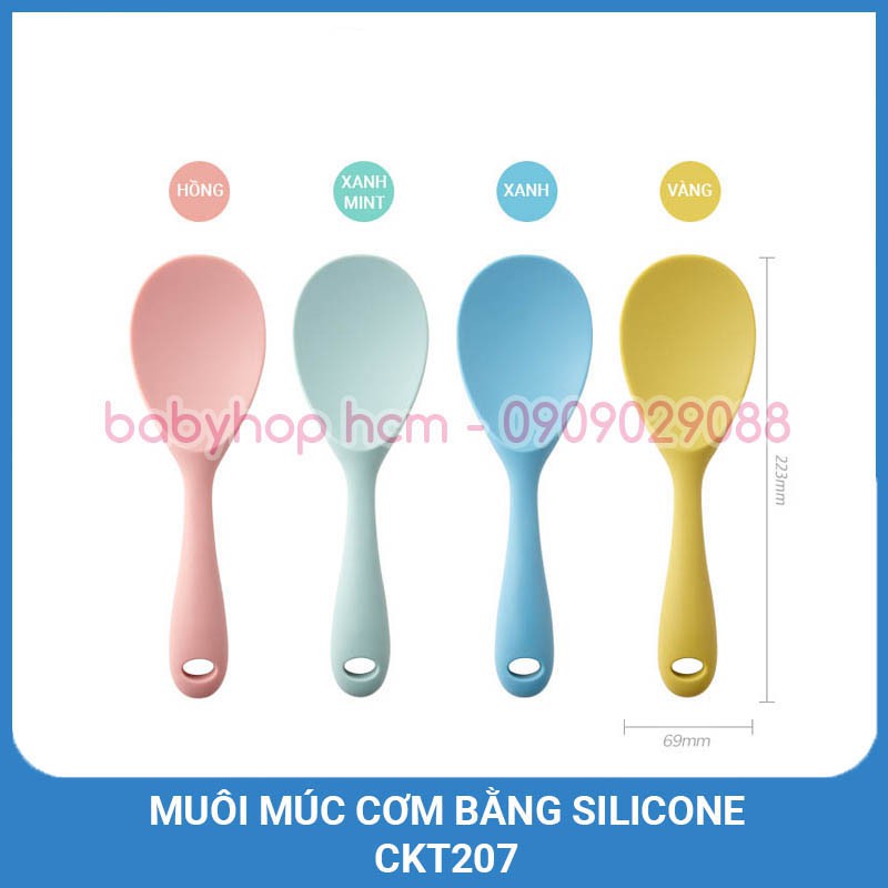 Muôi Múc Cơm, Vá Xới Cơm Lock&Lock CKT207 Bằng Silicone Chịu Nhiệt Độ Cao
