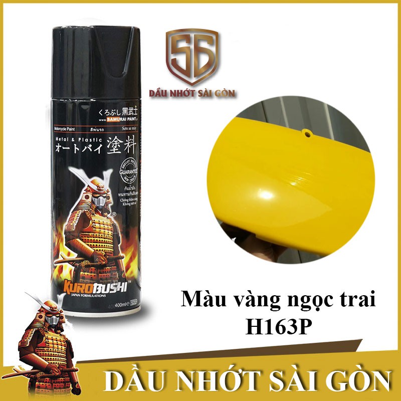 Samurai H163P- sơn xịt màu vàng ngọc trai