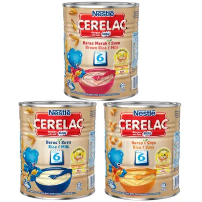 Nestle cerelac (Rice&milk/Rice&soya/Brown rice&milk)Infant cereal 350g