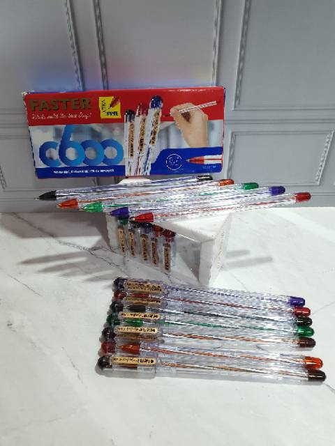 Pen faster c600 cabut (1box/12pc pen)/faster/c600/bolpen faster