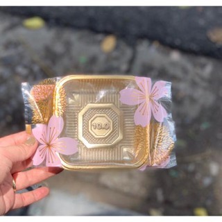 Combo 100 khay và túi hàn đựng bánh quy, bánh trung thu hình hoa anh đào 100gram