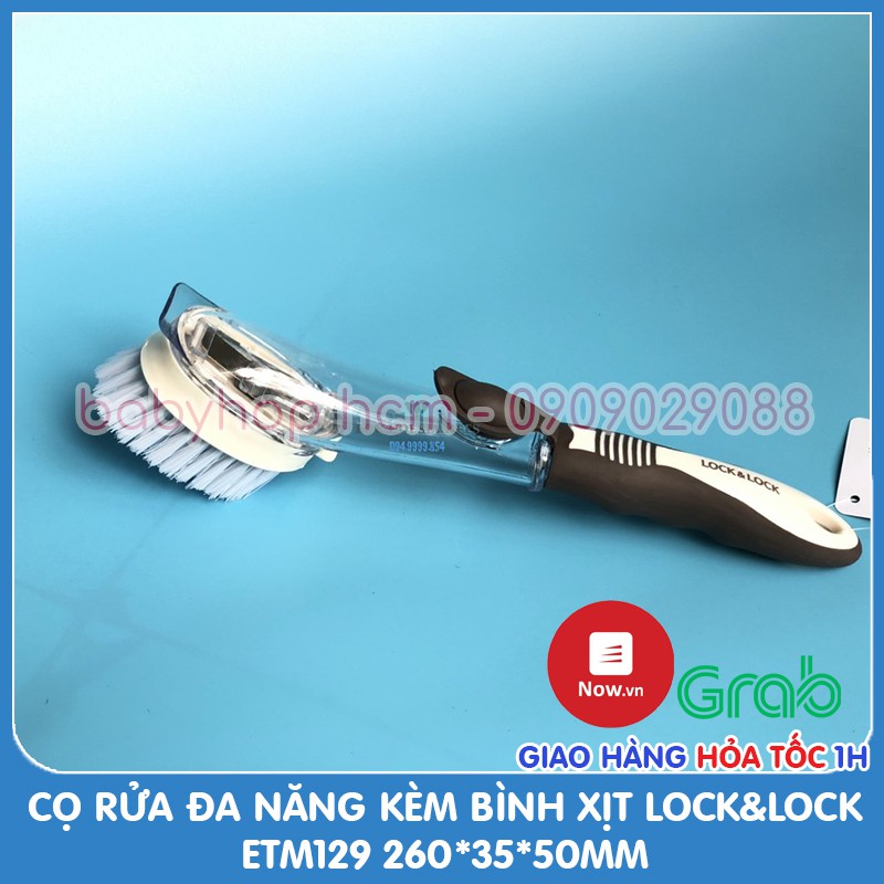 [HCM]Cọ rửa đa năng kèm bình xịt Lock&Lock ETM129