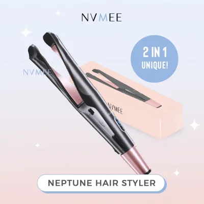 NVMEE - Catokan 2in1 Lurus & Keriting Unik Neptune Hair Styler Praktis Digunakan