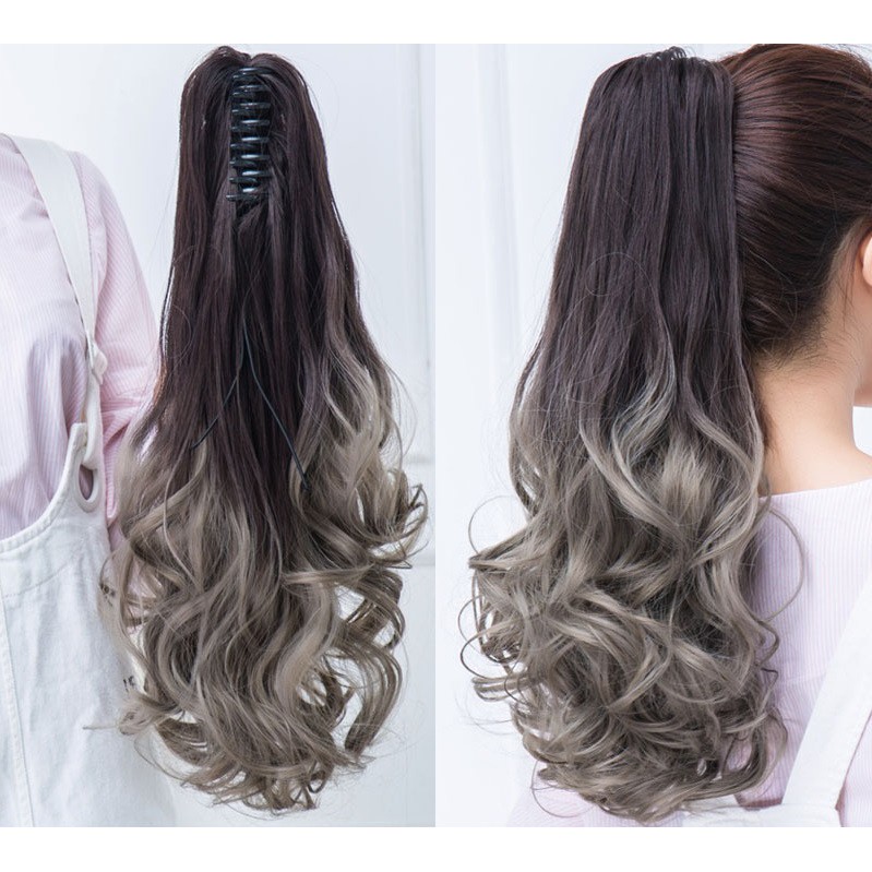 Ngoạm phối màu thời trang ❤️FREESHIP❤️ kẹp ngoạm tóc giả ombre, ngoạm omber tóc giả, quặm tóc giả phối màu