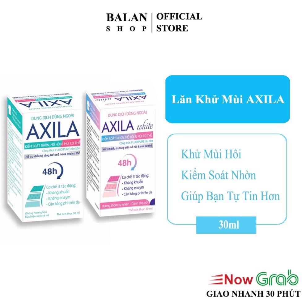 Lăn khử mùi axila khử mùi hôi, hỗ trợ mờ thâm, dưỡng trắng da 20ml