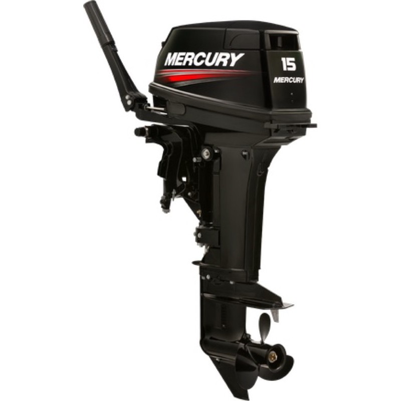 MERCURY ME15MH 15HP 2 STROKE LONG SHAFT (20 INCH) C/W QUICKSILVER FUEL TANK (MADE IN JAPAN)